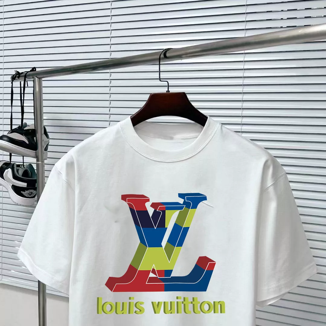 louis vuitton lv t-shirt manches courtes pour unisexe s_12b23252